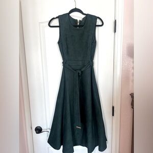 Forest Green Sleeveless Calvin Klein Dress